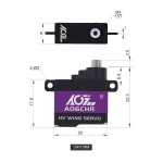 Original AGFRC High Torque Mini CLS Motor 0.052sec Fast Speed 3.0kg Torque Digital RC for Glider/RC Wing Models